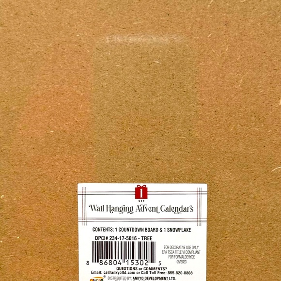 NWT Target Bullseye Playground Magnetic Advent Christmas Countdown Wood Sign - Picture 4 of 4